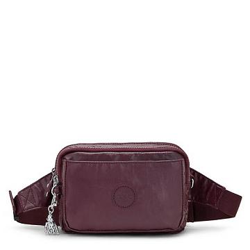 Kipling Abanu Multi Metallic Convertible Crossbody Bags Burgundy Lacquer | AU 1029OK